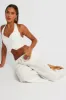 White Wide Leg Pants High Rise sold by Ally Fashion