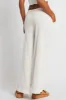 White Wide Leg Pants High Rise sold by Ally Fashion