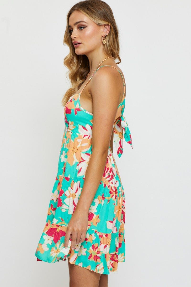 Print Mini Dress Sleeveless sold by Ally Fashion product image thumbnail 4