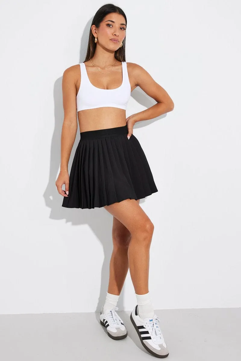 Black Mini Skirt Tennis High Rise sold by Ally Fashion product image thumbnail 2