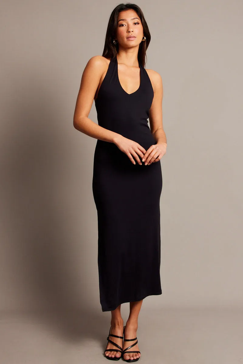 Black Bodycon Dress Halter Neck sold by Ally Fashion product image thumbnail 3