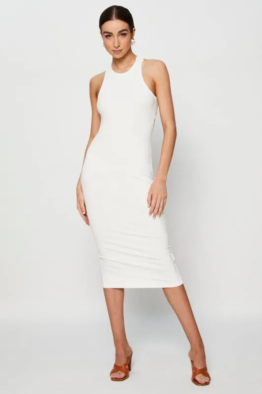White Bodycon Dress Sleeveless sold by Ally Fashion