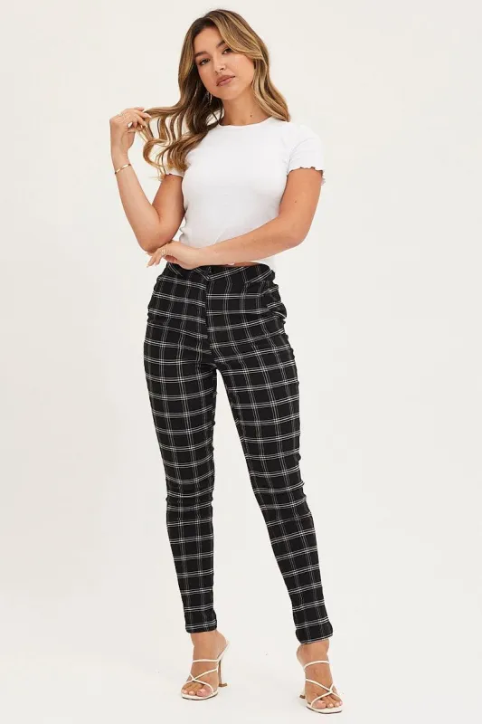 Check High Rise Leggings sold by Ally Fashion