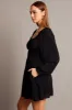 Black Fit And Flare Dress Long Sleeve Mini sold by Ally Fashion
