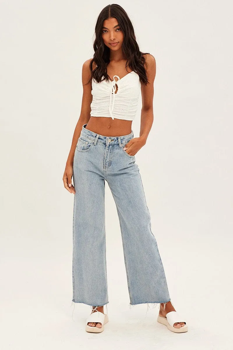 White Butterfly Tank Top sold by Ally Fashion product image thumbnail 2