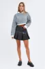 Black Pleated Skirt Mini Faux Leather sold by Ally Fashion