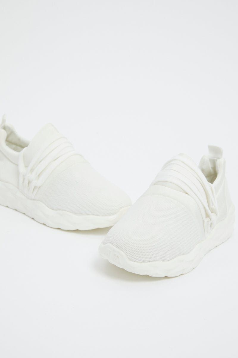 White Strap Detail Sneakers sold by Ally Fashion product image thumbnail 2