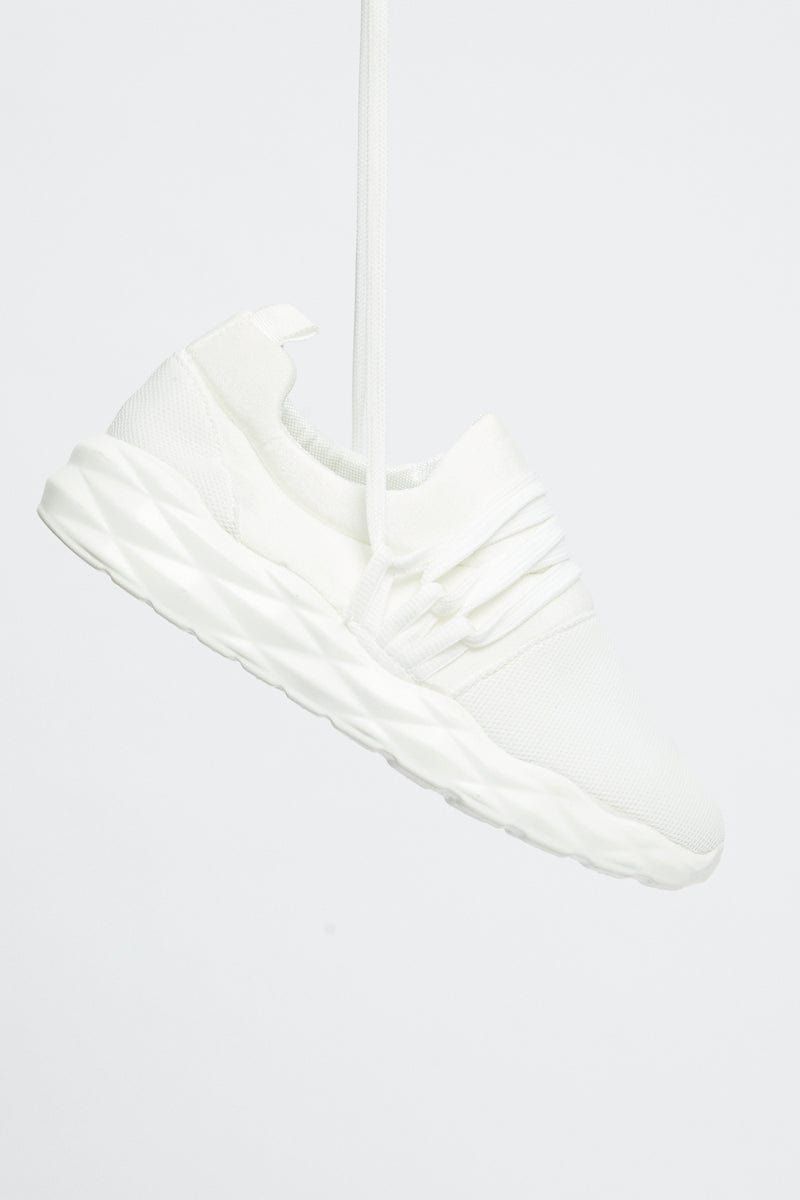 White Strap Detail Sneakers sold by Ally Fashion