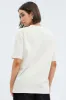 Beige Graphic Tee Short Sleeve Oversized sold by Ally Fashion