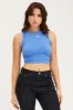 Blue Tank Top Crew Neck Seamless sold by Ally Fashion