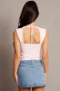 Pink Top Sleeveless Sweetheart Neck Supersoft sold by Ally Fashion