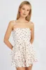 White Floral Fit And Flare Playsuit Square Neck sold by Ally Fashion