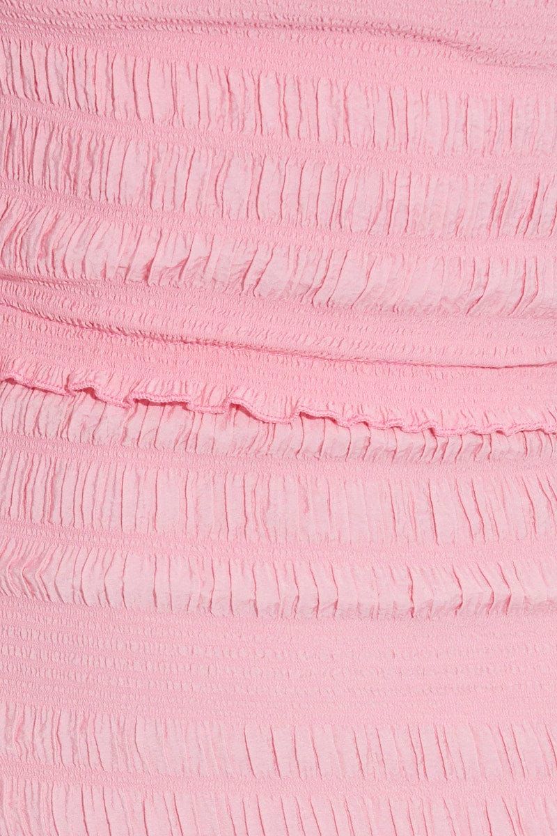 Pink Midi Dress Short Sleeve sold by Ally Fashion product image thumbnail 6