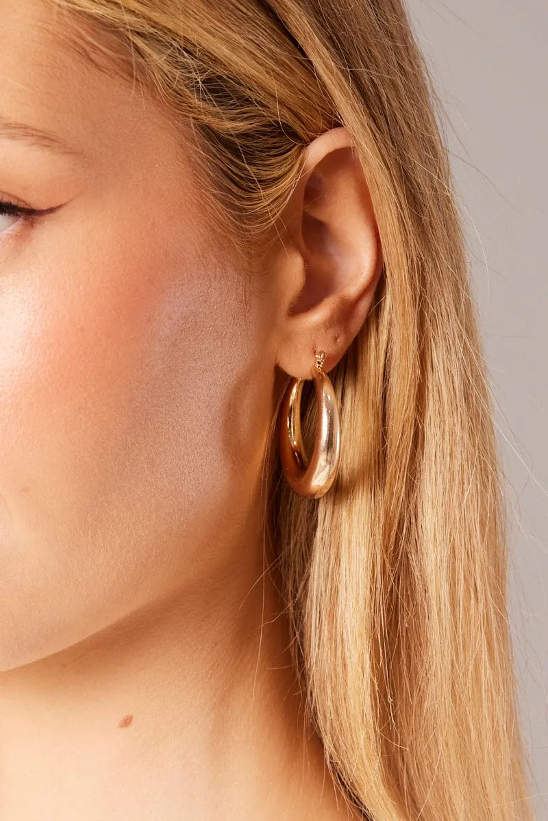 Gold Hoop Earrings sold by Ally Fashion