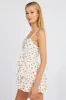 White Floral Fit And Flare Playsuit Square Neck sold by Ally Fashion