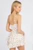 White Floral Fit And Flare Playsuit Square Neck sold by Ally Fashion