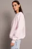 Pink Graphic Sweater Long Sleeve sold by Ally Fashion