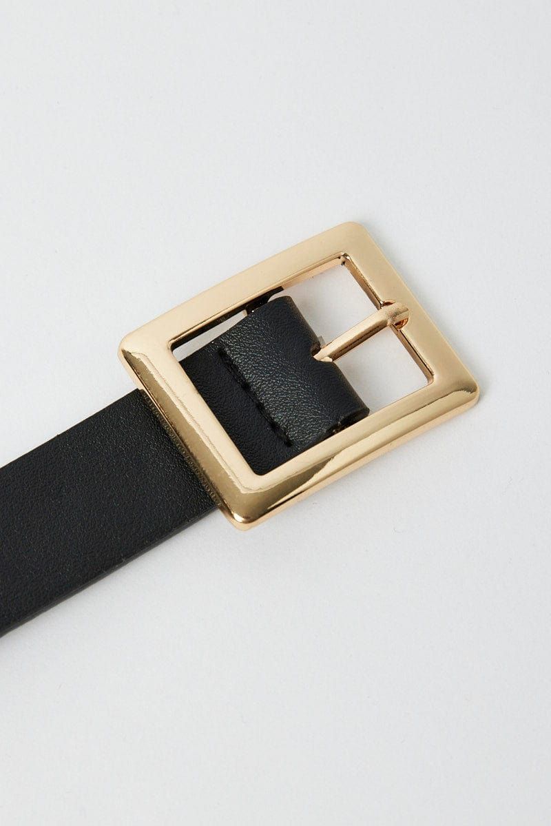 Black Square Buckle Belt sold by Ally Fashion product image thumbnail 2
