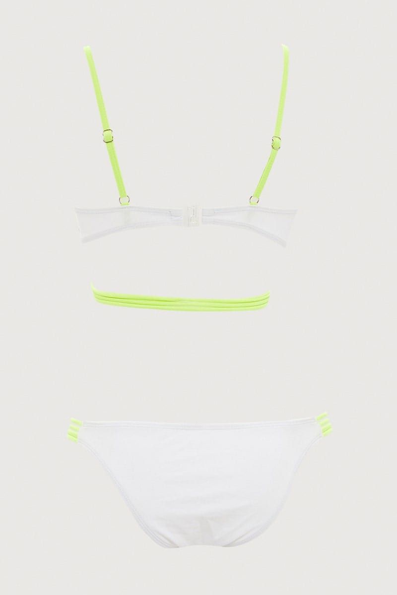 White Two Piece Bikini sold by Ally Fashion product image thumbnail 2