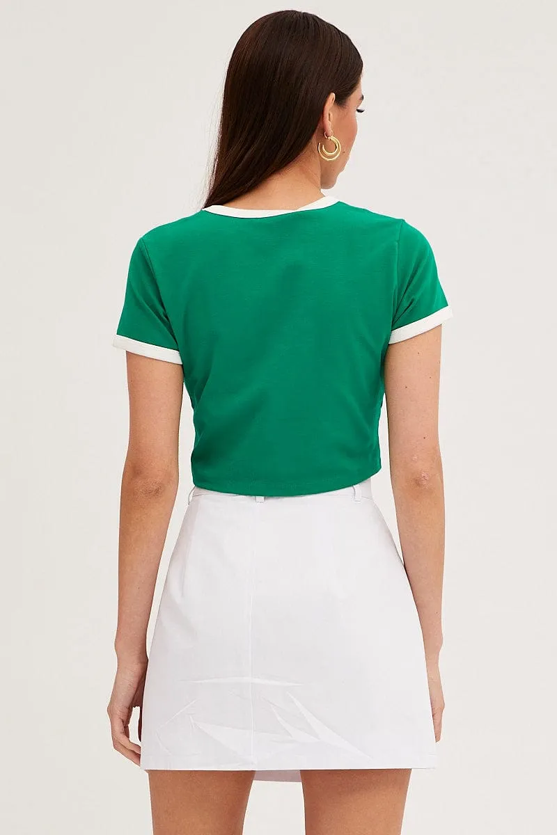 White Cargo Skirt Utility Mini sold by Ally Fashion product image thumbnail 5