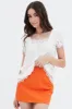 White Lace Trim Top sold by Ally Fashion