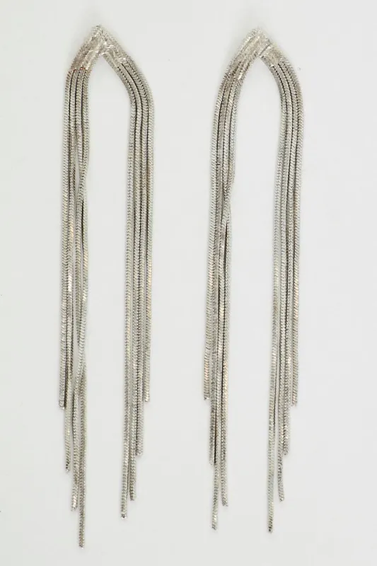 Metallic Thread Drop Earrings sold by Ally Fashion