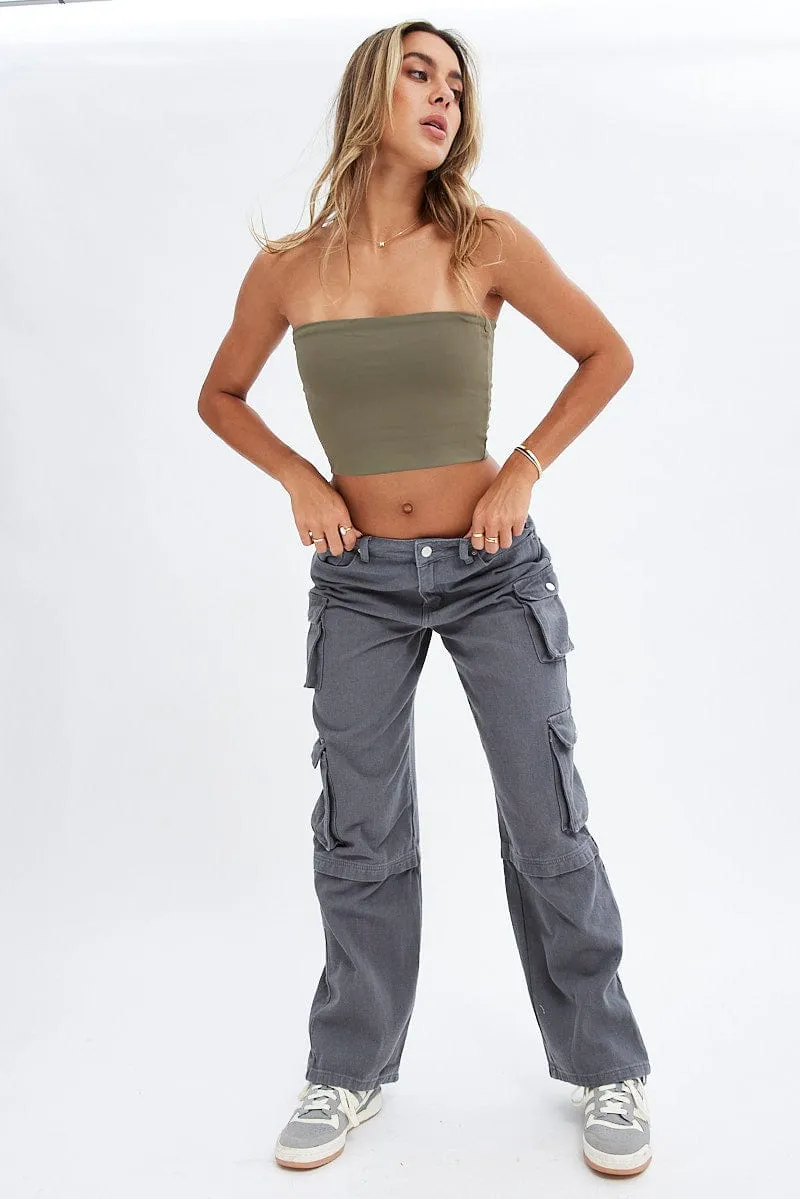 Green Bandeau Top sold by Ally Fashion product image thumbnail 2
