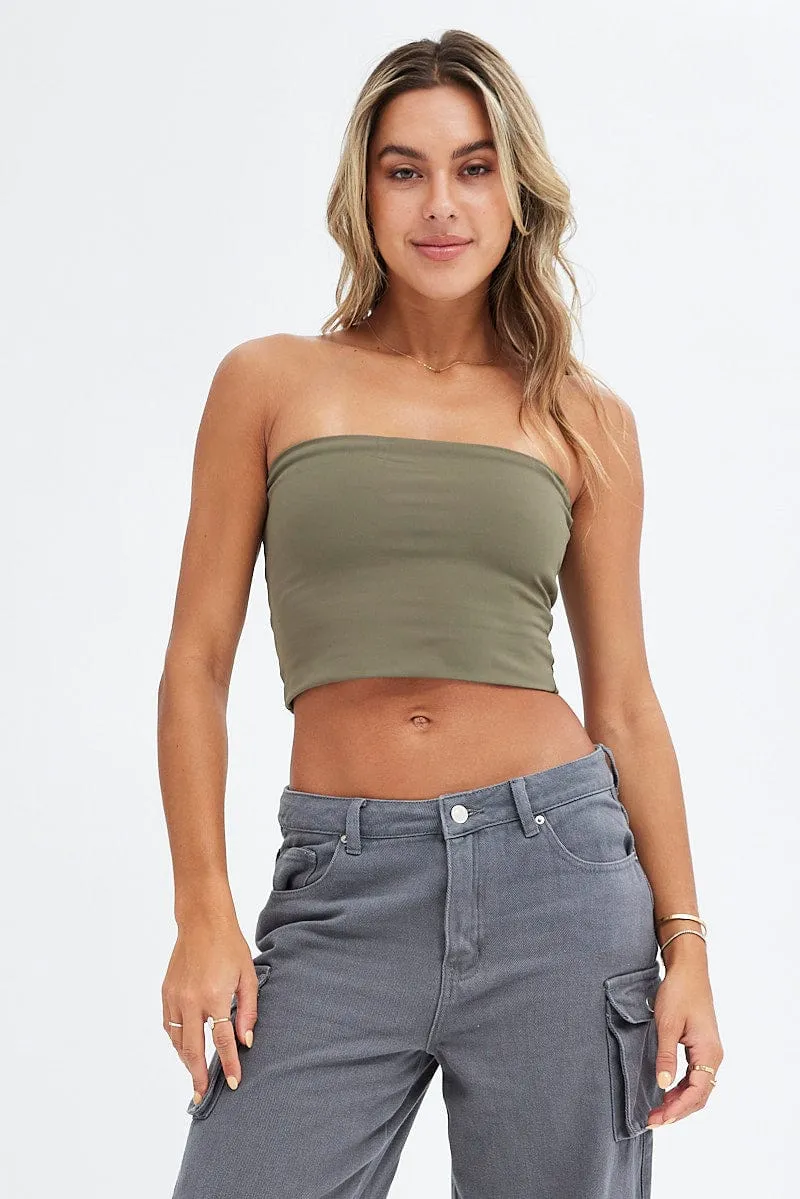 Green Bandeau Top sold by Ally Fashion product image thumbnail 3