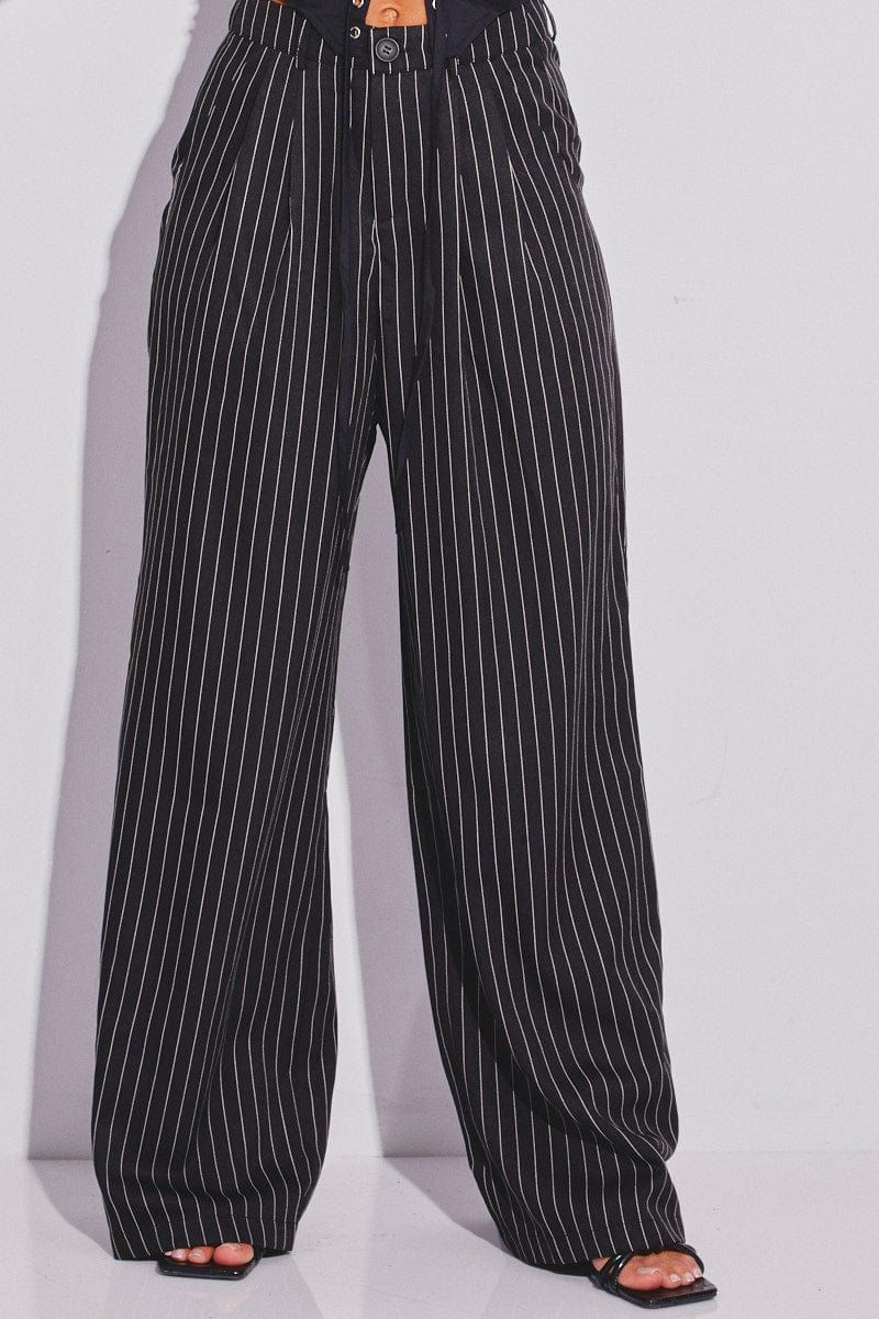 Black Wide Leg Pants sold by Ally Fashion product image thumbnail 2