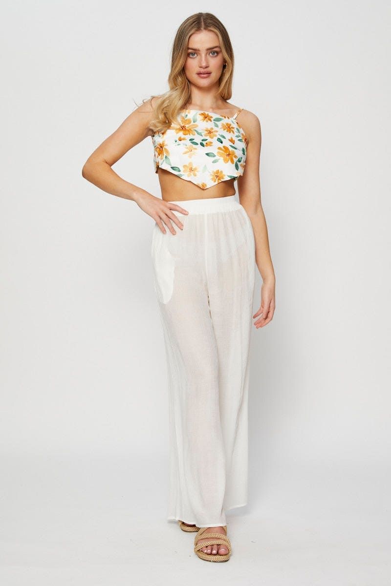 Print Scarf Top Sleeveless Halter  sold by Ally Fashion product image thumbnail 2