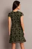 Green Ditsy Mini Dress Short Sleeve Burn out sold by Ally Fashion