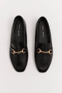 Black Flat Loafers With Buckle sold by Ally Fashion