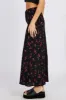 Black Floral Slip Skirt Maxi sold by Ally Fashion