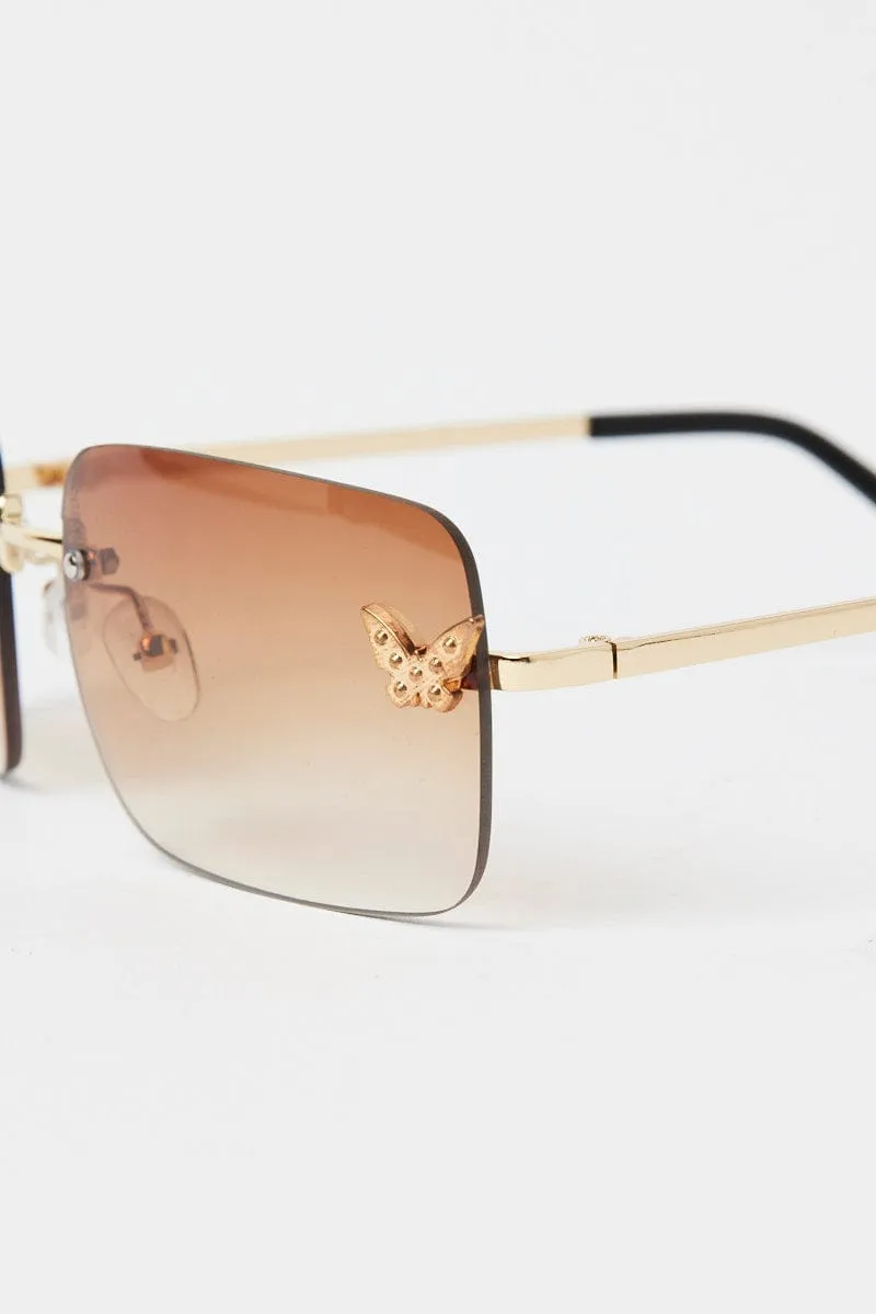 Brown Fashion Sunglasses sold by Ally Fashion product image thumbnail 2