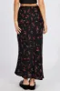 Black Floral Slip Skirt Maxi sold by Ally Fashion