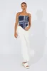 White Wide Leg Pants High Rise sold by Ally Fashion