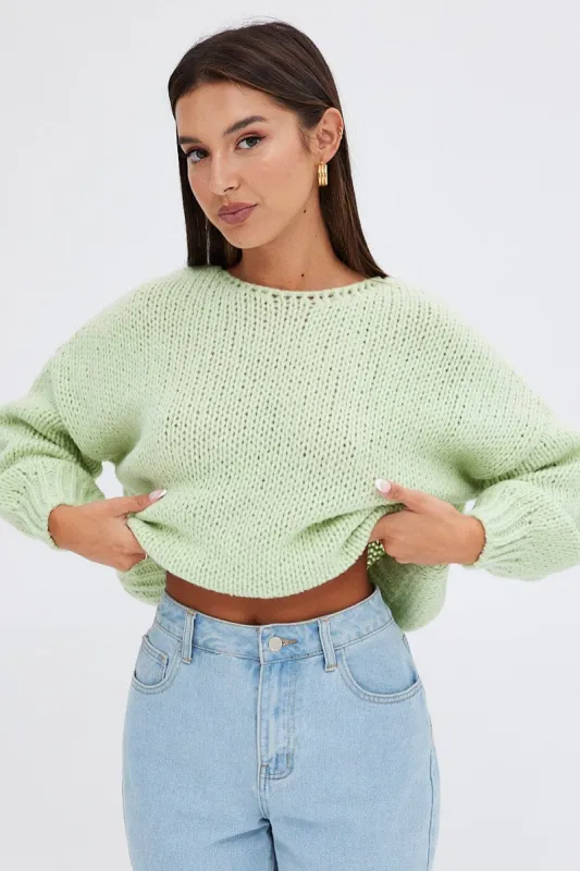 Green Oversized Sweater sold by Ally Fashion