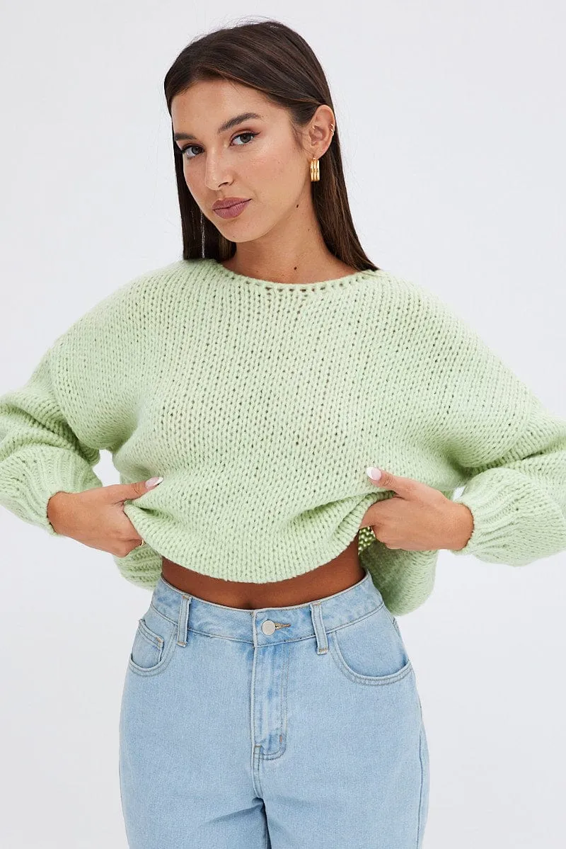 Green Oversized Sweater sold by Ally Fashion