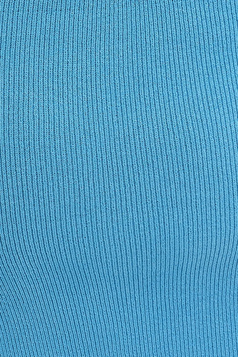 Blue Maxi Skirt Knit High Waist sold by Ally Fashion product image thumbnail 5