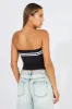 Black Supersoft Bandeau Top sold by Ally Fashion
