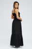 Black Maxi Dress Sleeveless Linen Blend sold by Ally Fashion