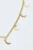 Gold Moon Pendent Necklace sold by Ally Fashion
