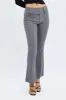 Grey Flare Pants Mid Rise sold by Ally Fashion