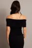 Black Off shoulder Knit Top sold by Ally Fashion