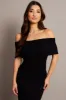 Black Off shoulder Knit Top sold by Ally Fashion