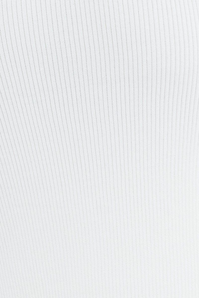 White Knit Skirt High Rise Midi sold by Ally Fashion product image thumbnail 7