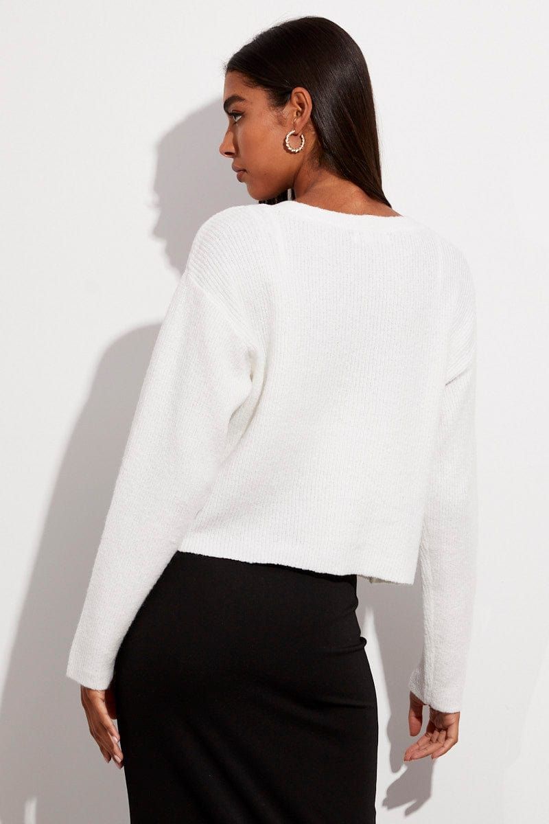 White Fluffy Cardigan sold by Ally Fashion product image thumbnail 5