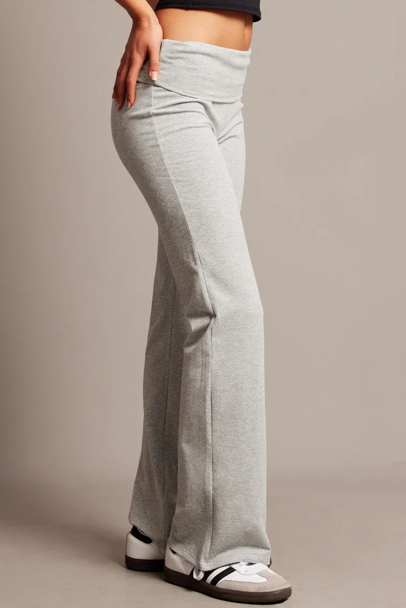 Grey Flare Leg Pants sold by Ally Fashion product image thumbnail 4