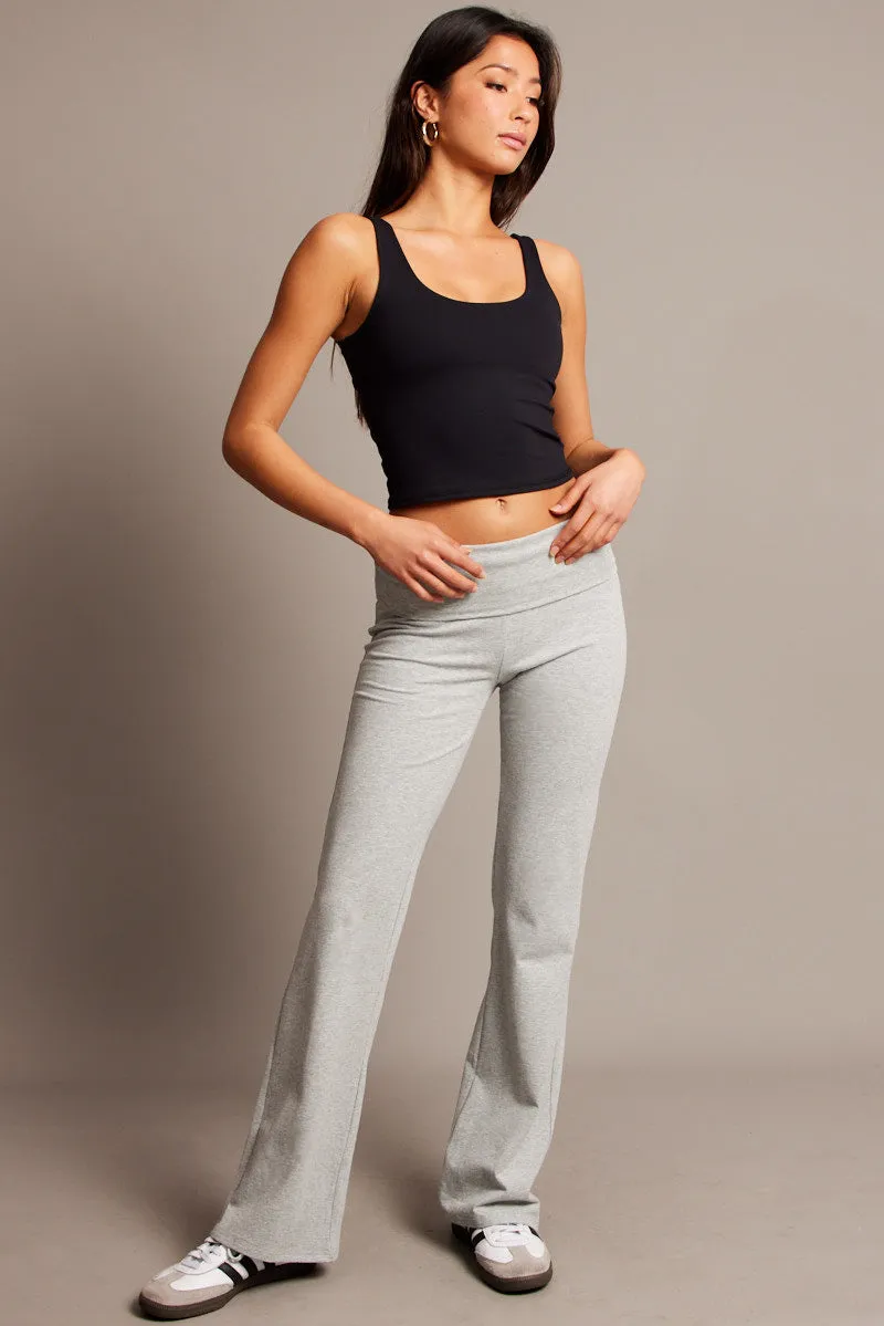 Grey Flare Leg Pants sold by Ally Fashion product image thumbnail 2