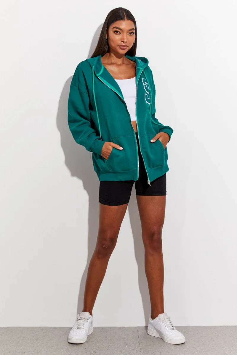 Green Red Hoodie Long Sleeve sold by Ally Fashion product image thumbnail 2